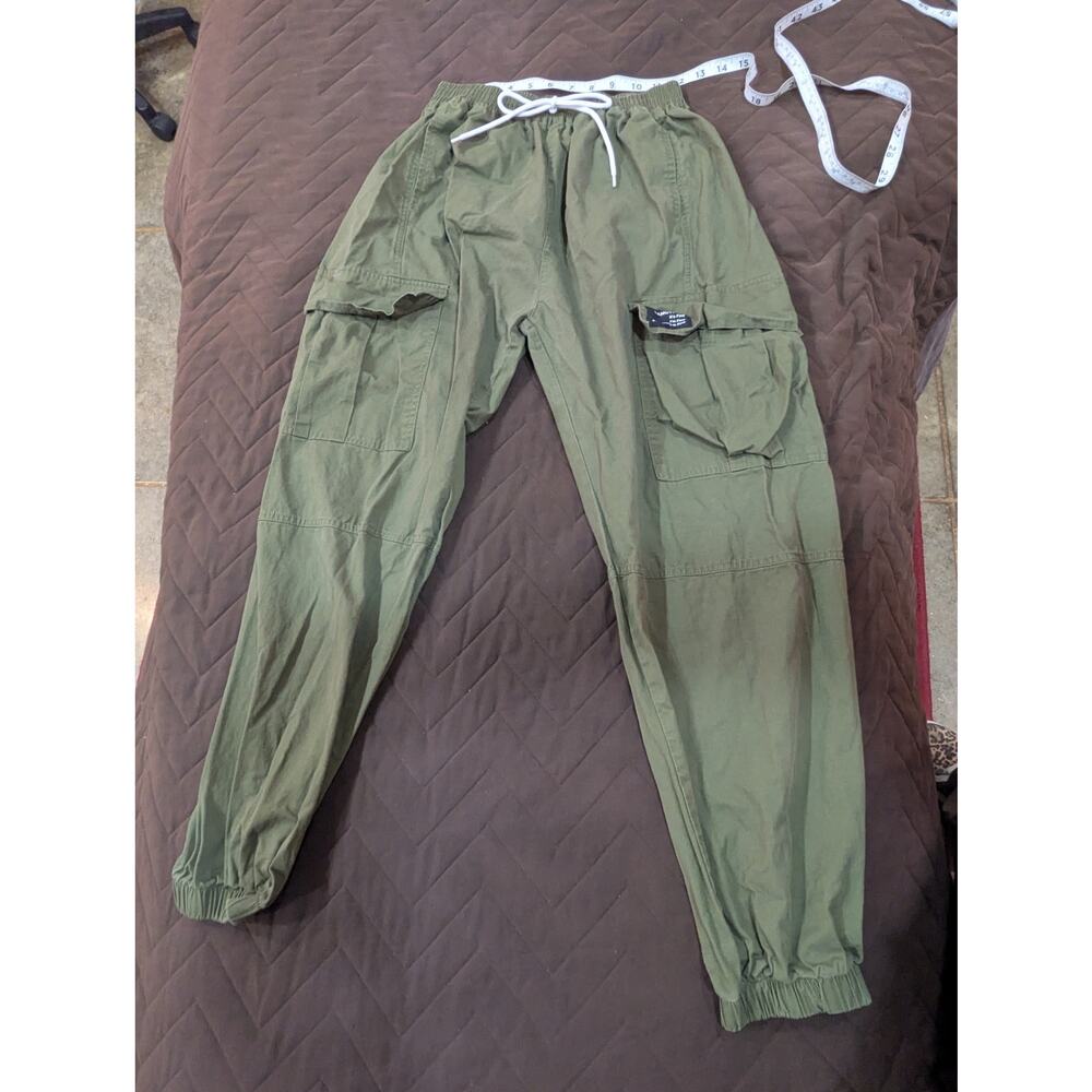 Women's Draw String Elastic Band Olive/Army Green… - image 2